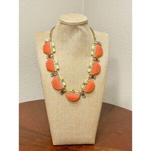 BaubleBar Melon Deco Strand Statement Necklace in Orange / Yellow